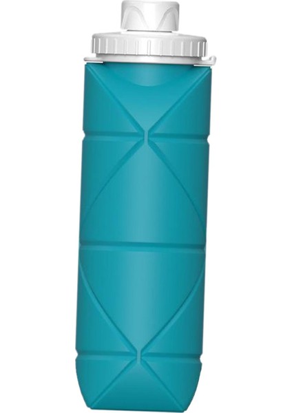 Taşınabilir Katlanabilir Su Şişesi Su Isıtıcısı Açık Bisiklet Spor Salonu Sporları 600ML Yeşil (Yurt Dışından)