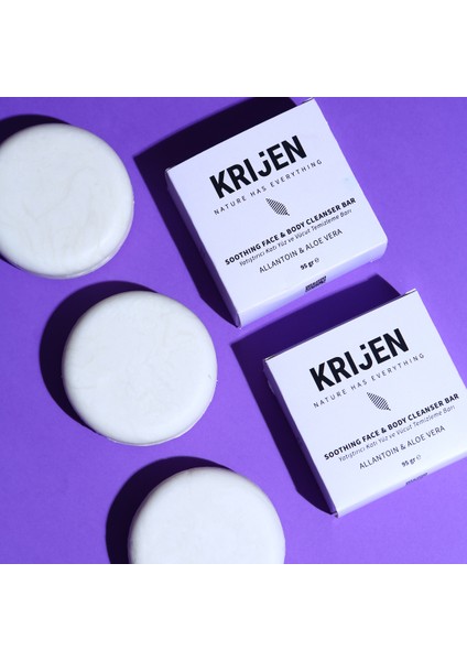 Nemlendirici Etkili Allantoin & Aloe Vera Yüz ve Vücut Temizleme Barı 95 gr