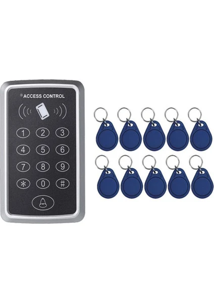 Lr-Dl5 Şifrematik Kartlı Geçil Kontrol Kapı Açma Cihaz ve 25 Keyfob Anahtarlık