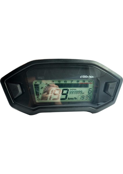 150MM LCD Dijital Arka Işık Motosiklet Taşometre Göstergesi Açıklandığı Gibi (Yurt Dışından)