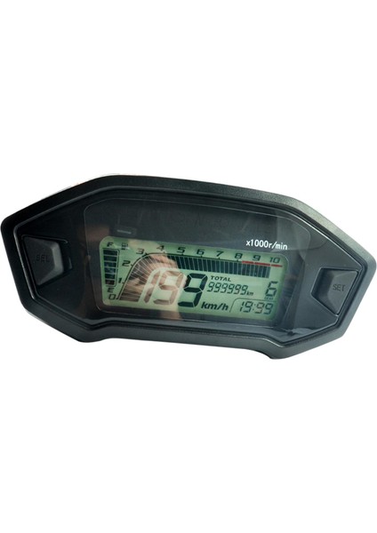 150MM LCD Dijital Arka Işık Motosiklet Taşometre Göstergesi Açıklandığı Gibi (Yurt Dışından) fırsatları
