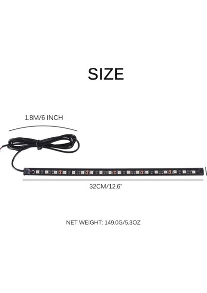 2 Adet LED Şeritler IP68 Dono Için Su Geçirmez Uyum (Yurt Dışından)
