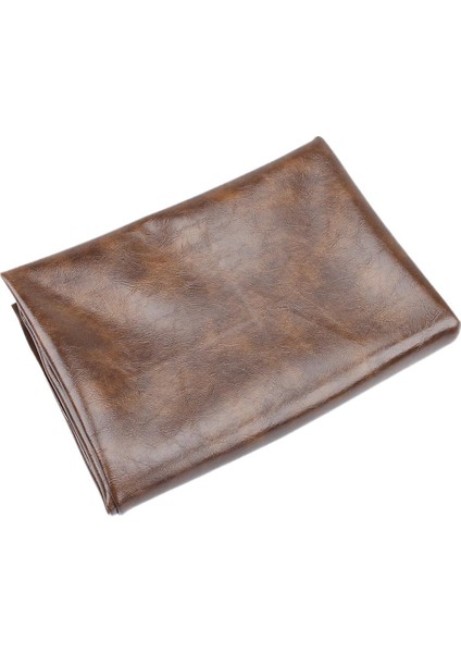 Motosiklet Pu Deri Koltuk ve Giyim Dayanıklı Pürüzsüz Scooter Pad Kapak 100 × 70 cm Kahverengi (Yurt Dışından)
