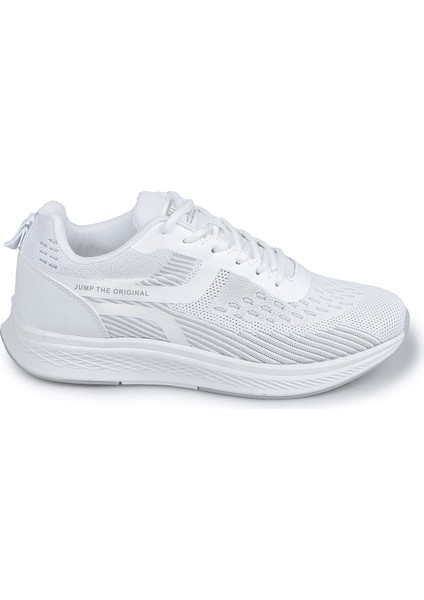 26280 Beyaz Açık Gri Kadın Günlük Rahat Yürüyüş Koşu Sneaker Spor Ayakkabı