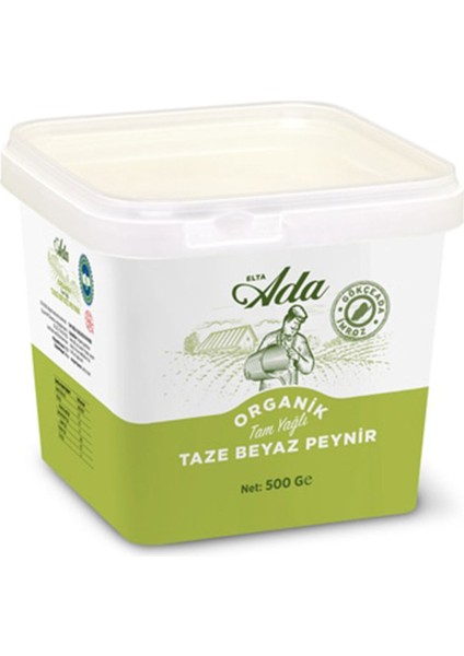 Organik Tam Yağlı Taze Beyaz Peynir 500 G