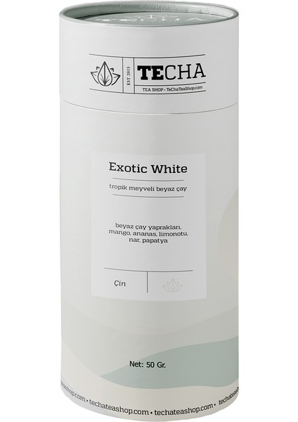 Exotic White 50 Gr Tropik Meyveli Beyaz Çay