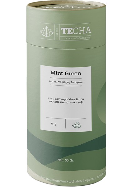 Mint Green 50 Gr Nane Ve Limonlu Yeşil Çay