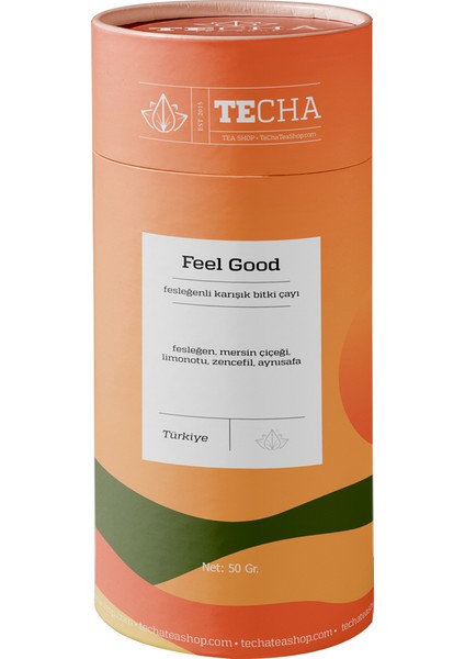 Feel Good 50 Gr Fesleğen Ve Zencefilli Karışık Bitki Çayı