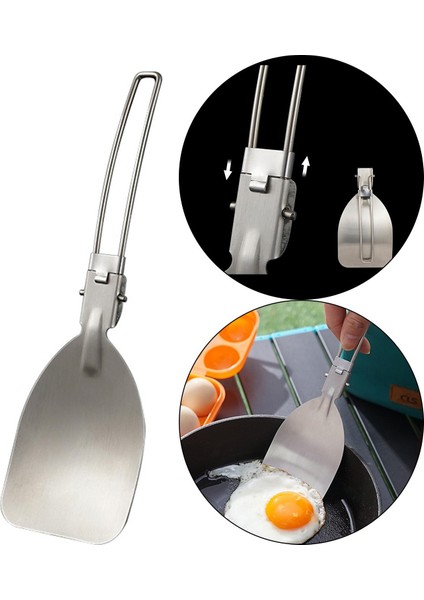 Dayanıklı Katlanır Spatula Açık Kamp Pişirme Aksesuarları Paslanmaz Çelik (Yurt Dışından) indirimleri