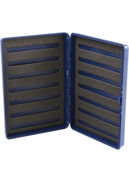 Çift Taraflı Sinek Balıkçılık Kutusu Saklama Kabı Mavi (Yurt Dışından)