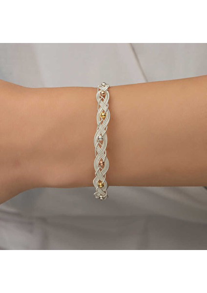 Gümüş Inci Kazaziye Örgü Bileklik fiyatları