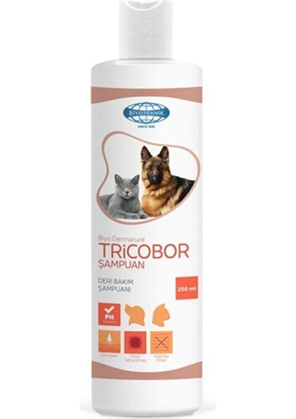 Biyo-Dermacure Tricobor Kedi ve Köpekler Için Deri Bakım Şampuanı 250 ml