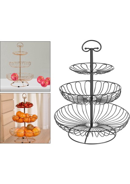 Metal Tel Tezgah Sepet Kase Stand Stand Mutfak Restoranı Siyah fiyatları