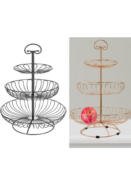 Metal Tel Tezgah Sepet Kase Stand Stand Mutfak Restoranı Siyah fırsatları
