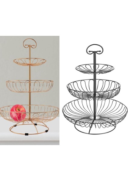 Metal Tel Tezgah Sepet Kase Stand Stand Mutfak Restoranı Siyah indirimleri