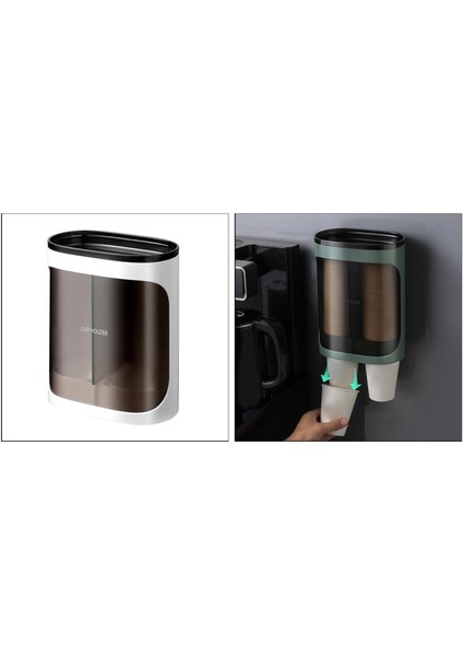 Tek Kullanımlık Su Dispenser Kupa Tutucu Kupa Rafı Ev Için Çift