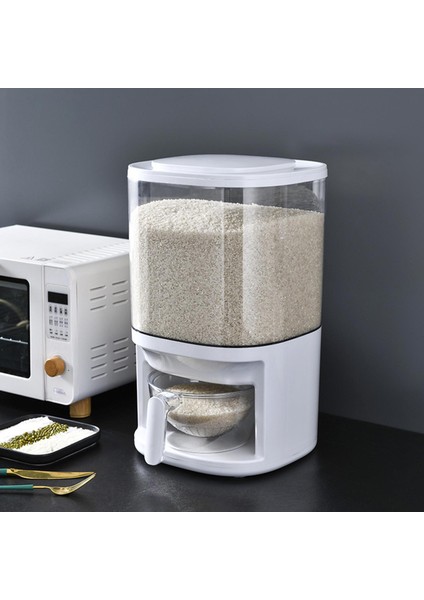 Pirinç Dispenser Sızdırmaz Tahıl Konteyneri Tahıl Dispenser Kovası 26X26X43CM(Yurt Dışından)