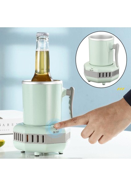 Mini Elektrikli Içecek Bardak Soğutucu Buz Yapımı Kettle Mini Buzdolabı modelleri