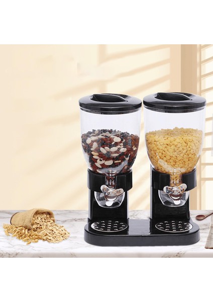Tahıl Dağıtıcı Gıda Dağıtıcı Gıda Fıçısı Tezgahı Siyah Için fırsatları