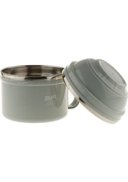 Paslanmaz Çelik Termal Öğle Yemeği Kutusu Istiflenebilir Yalıtılmış Bento Kutusu 900ML Mavi(Yurt Dışından)