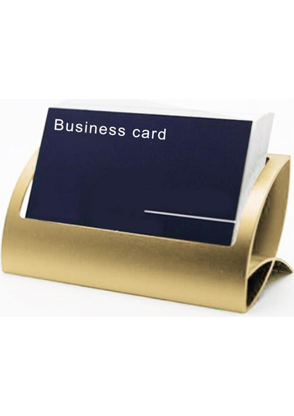 2pcs Yenilikçi Metal Masaüstü Kart Kartı Tutucu Ad Kart Kılıfı Siyah ve Altın(Yurt Dışından) fırsatları