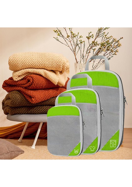 Sıkıştırma Paketleme Küpleri Paketleme Organizatörleri Genişletilebilir Seyahat Breatbable 3pcs Seçenekleri(Yurt Dışından) fırsatları