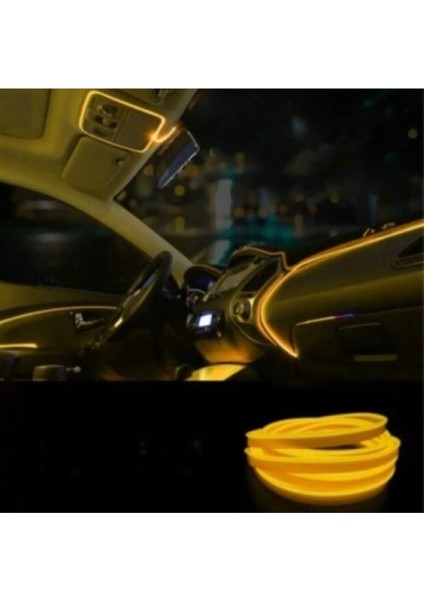 2 Metre 12V Limon Sarısı Ip Neon Ip LED Araç Içi Neon LED modelleri