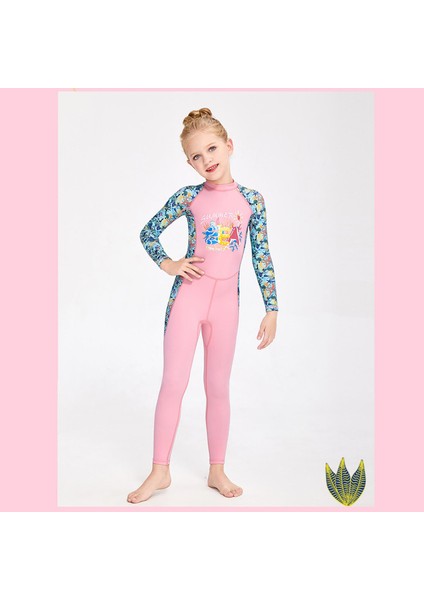 Çocuklar Wetsuit Mayolar Erkekler Için Geri Zip Kızlar Uzun Kollu Yaz Dalış Takım Pembe S (Yurt Dışından) fırsatları