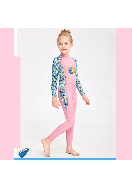 Çocuklar Wetsuit Mayolar Erkekler Için Geri Zip Kızlar Uzun Kollu Yaz Dalış Takım Pembe S (Yurt Dışından) indirimleri