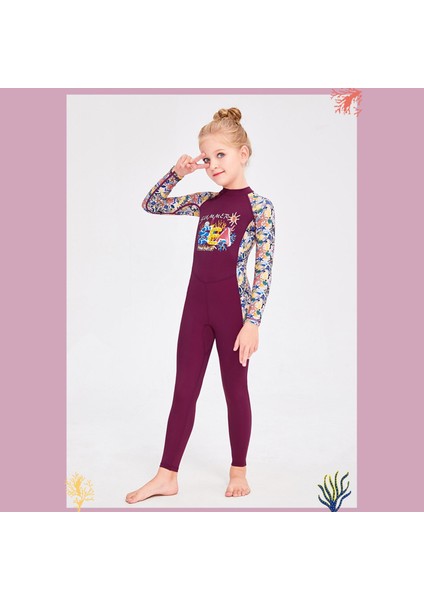 Çocuklar Wetsuits Fermuarlı Parça Uzun Kollu Hızlı Kurutma Yaz (Yurt Dışından) modelleri