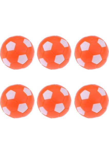 6pcs Masa Futbol Topları Foosballs Mini Futbol 36MM Masa Üstü Oyun Turuncu (Yurt Dışından)
