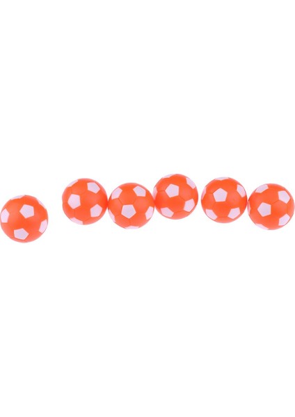 6pcs Masa Futbol Topları Foosballs Mini Futbol 36MM Masa Üstü Oyun Turuncu (Yurt Dışından)
