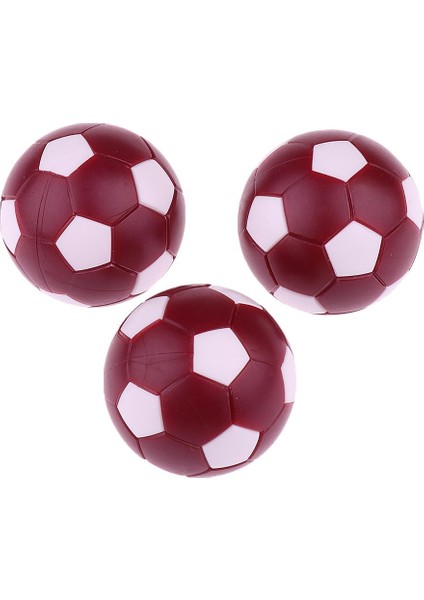 6 Adet 36MM Mini Futbol Topları Foosball Yedek Toplar Koyu Kırmızı (Yurt Dışından)