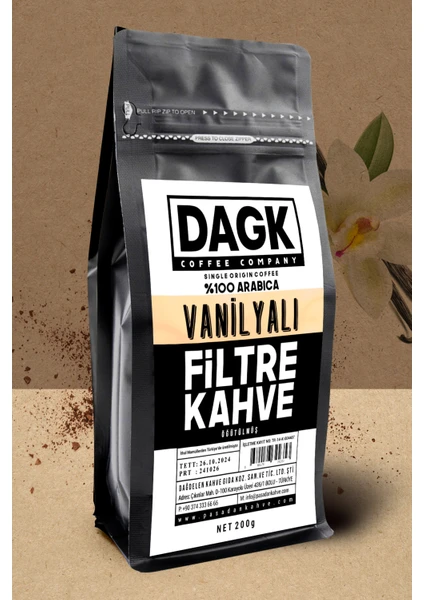 Vanilyalı Filtre Kahve Öğütülmüş Aromalı 200 gr