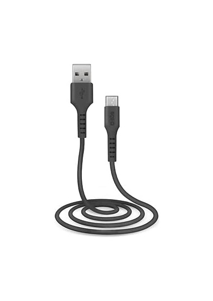 64566 Tecablemıcrok Mikro USB Şarj ve Veri Kablosu 1 Mt. Siyah