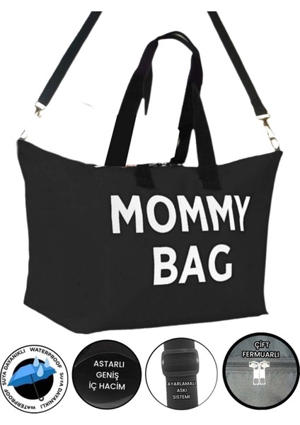 Mommy Bag Baskılı Bebek Bakım Çantası