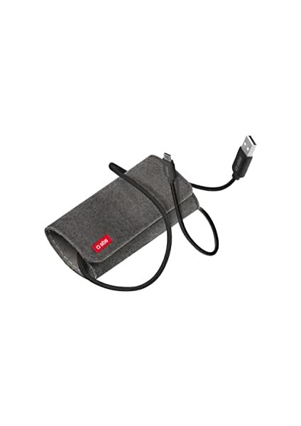 31551 Tecablemıcrotravk Şarj Kılıfı ve Mikro USB Kablolu 1 mt Siyah