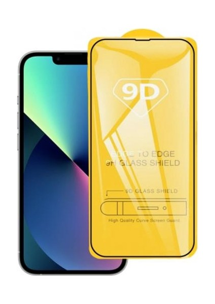 Polham 9d Ultra Sert ve Dayanıklı iPhone 14 6.1 Ful Kaplama Ekran Koruyucu, Glue-Tempered