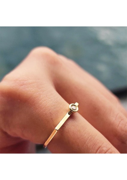 Gümüş Yüzük - Ufuk Çizgisi Şans Totemi İnce Minimal 0,20 Karat Zultanit Taşlı 925 Ayar Gümüş Yüzük fiyatları