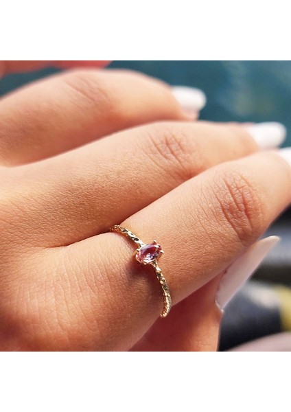 Gümüş Yüzük - Minimal Oval Taşlı Zultanit Gümüş Yüzük-Minimal Oval Taşlı Tektaş 925 Ayar Gümüş Yüzük fiyatları