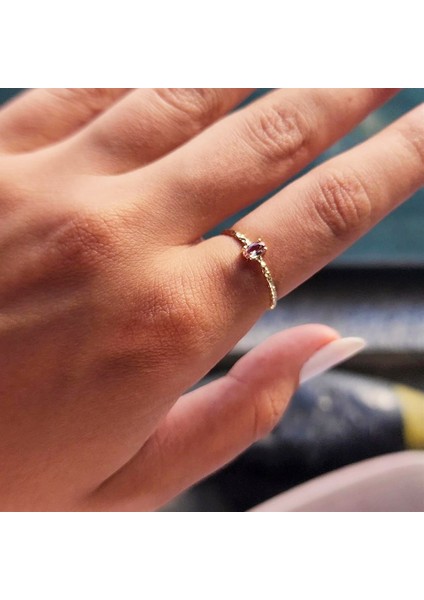 Gümüş Yüzük - Minimal Oval Taşlı Zultanit Gümüş Yüzük-Minimal Oval Taşlı Tektaş 925 Ayar Gümüş Yüzük modelleri