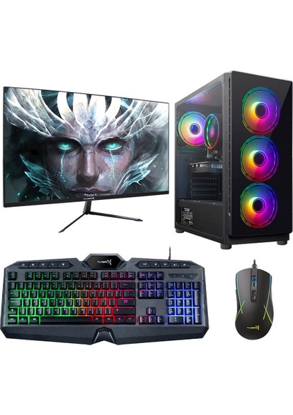 Tx88 Intel Core i5 3470 8GB Ram 256GB SSD 4GB GT740 23.8" Monitör Masaüstü Oyun Pc Bilgisayarı
