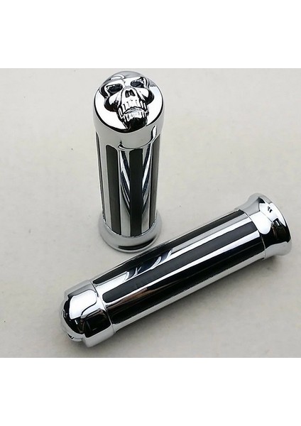 Motosiklet Tutamakları Kafatası Şeridi Krom Gidon 1 '' (Yurt Dışından) fiyatları