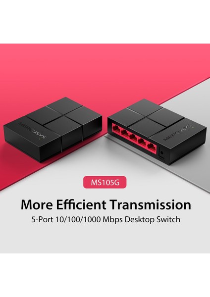 MS105G, 5 Port, Gigabit, Yönetilemez, Masaüstü Switch