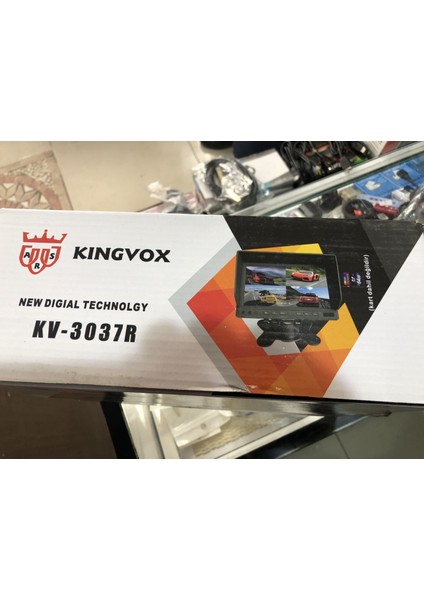 Kıngvox KV-3037R  7.tft  LED Oquad Dvr Monıtör    Ekranı Dörde Bölen