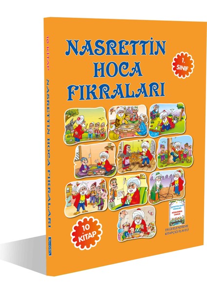 NASRETTİN HOCA FIKRALARI 1. SINIF– 10 KİTAP SET Değerlendirme Kitapçığı İlaveli