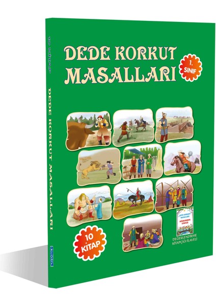 DEDE KORKUT MASALLARI 1.SINIF – 10 KİTAP SET Değerlendirme Kitapçığı İlaveli