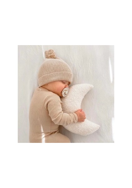Teddy Buklet Moon Ay Yastık Midi Size