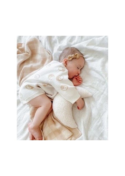Teddy Buklet Moon Ay Yastık Midi Size