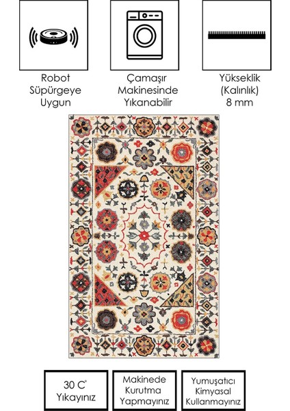 Makinede Yıkanabilir Kaymaz Taban Leke Tutmaz Salon Halısı Mutfak Halısı ve Yolluk fiyatları